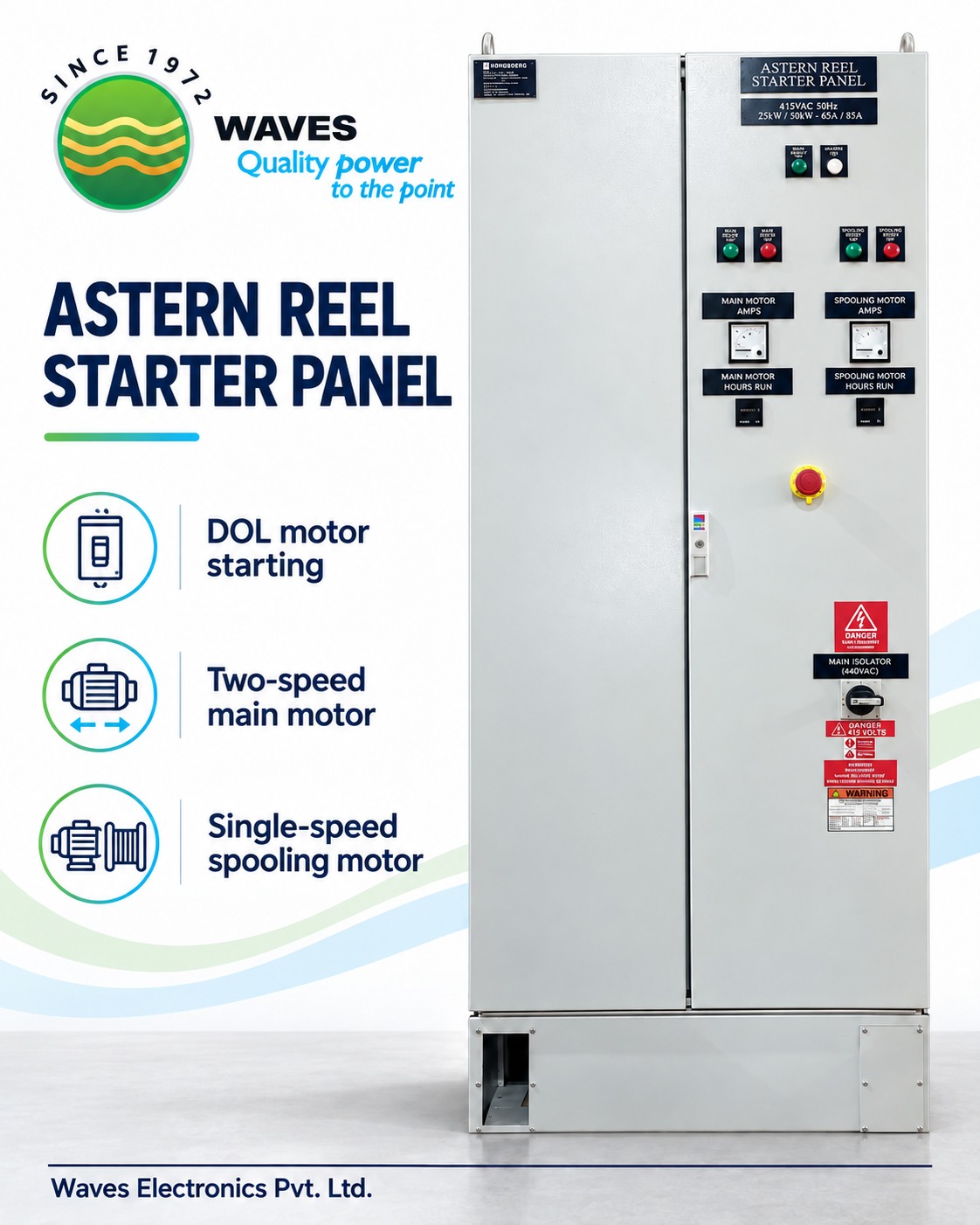 Astern Reel Starter Panel for Kongsberg Maritime